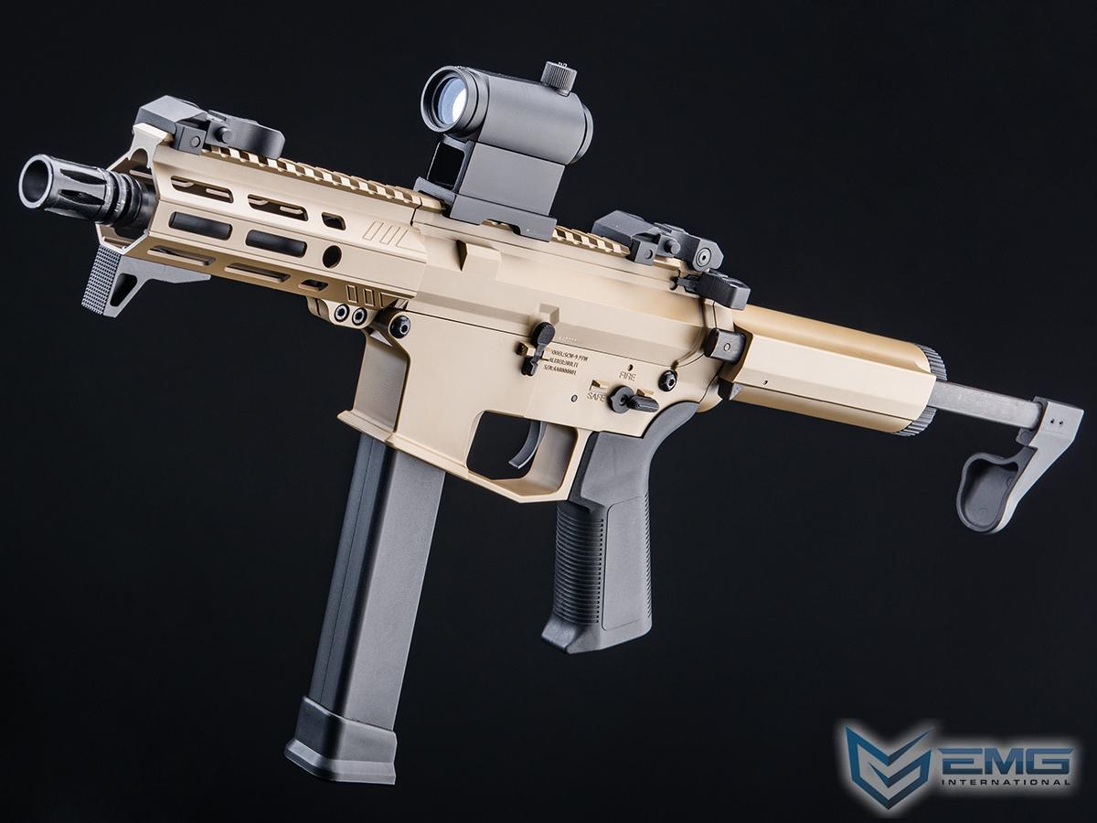 EMG Helios Angstadt Arms UDP-9 Pistol Caliber Carbine G3 AEG (Color: Tan / 6)