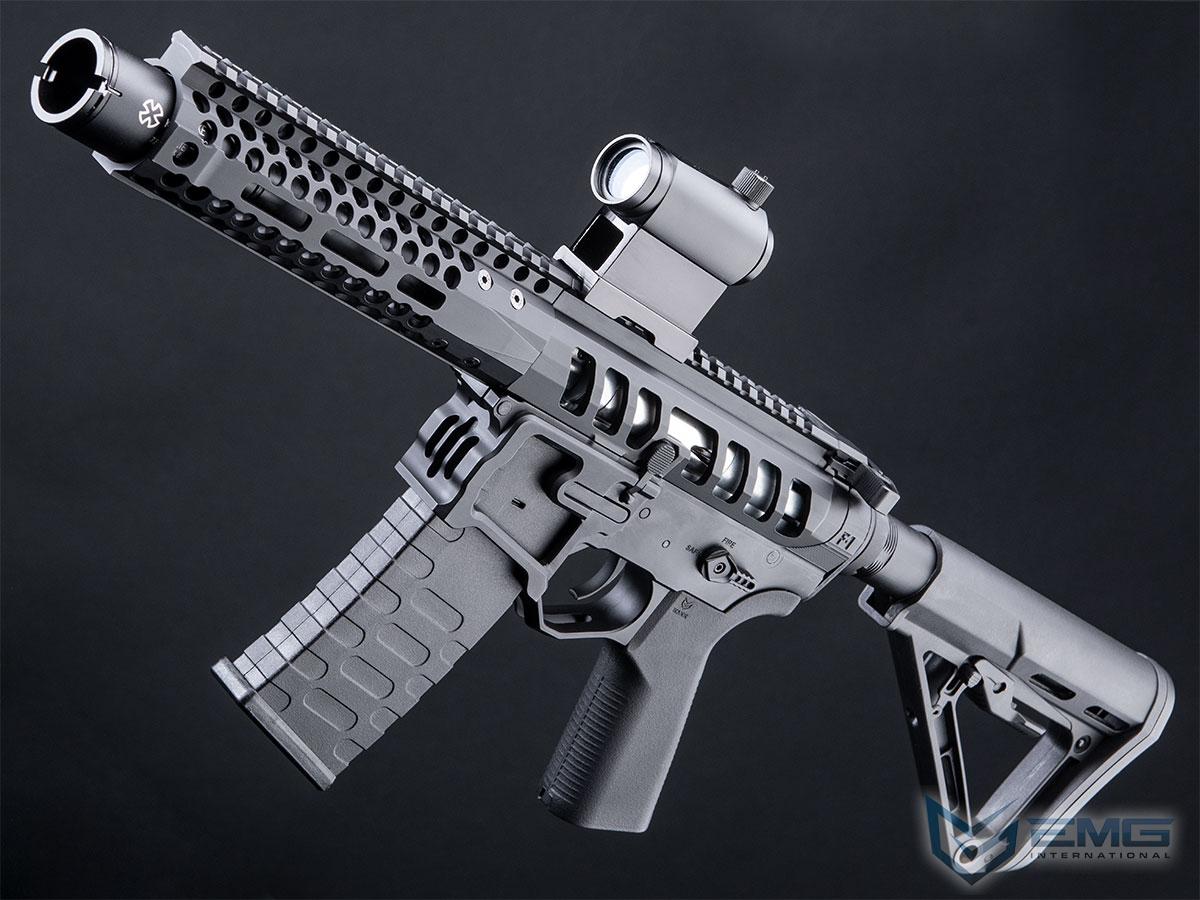EMG F-1 Firearms PDW AR15 eSilverEdge Airsoft AEG Training Rifle (Model: 3G Style 2 / RS3 / Black)