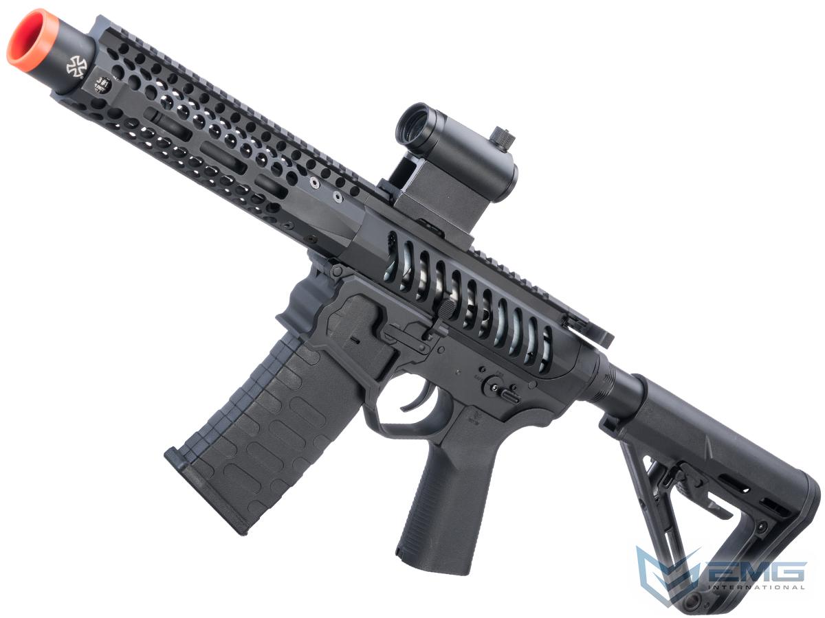 EMG F-1 Firearms PDW AR15 eSilverEdge Airsoft AEG Training Rifle (Model: 3G Style 1 / RS3 / Black)