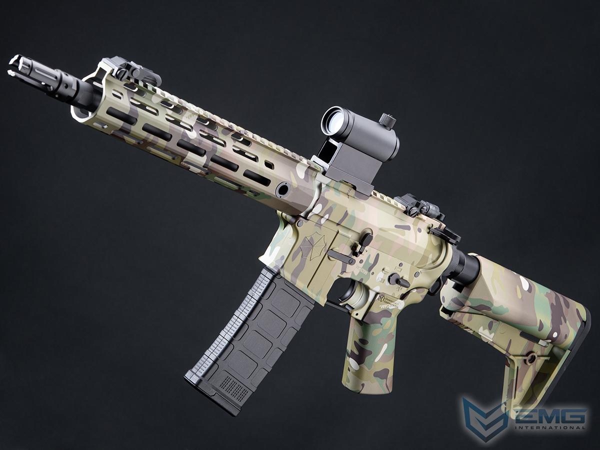 EMG Umbrella Corporation Weapons Research Group Licensed M4 M-LOK Airsoft AEG Rifle (Color: Multicam / SBR / 350 FPS)
