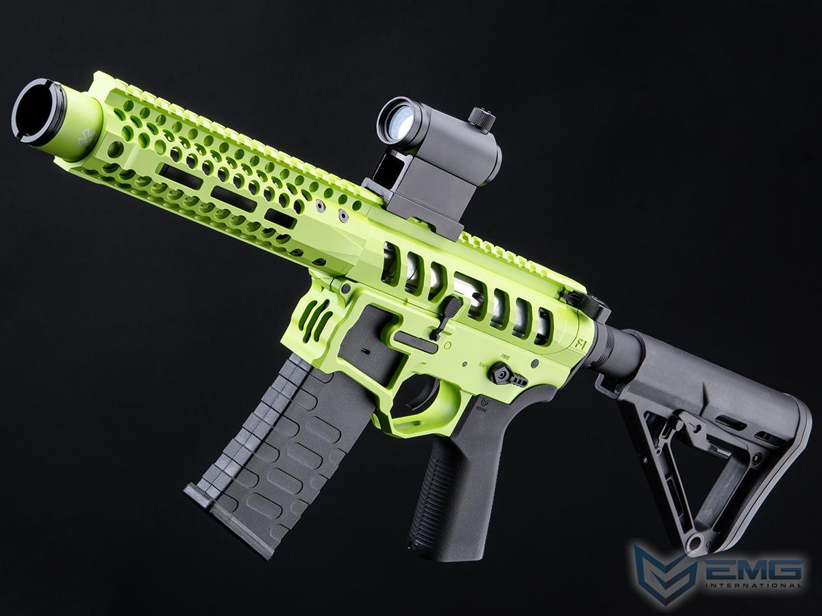 EMG F-1 Firearms PDW AR15 eSilverEdge Airsoft AEG Training Rifle (Model: 3G Style 2 / RS3 / Lime)