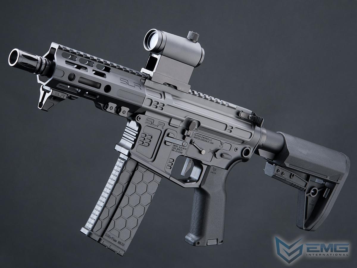 EMG Helios SLR Rifleworks Licensed B15 Airsoft AEG W/ ION M-LOK Handguard (Color: Two-Tone Grey / 5.5 Lite Handguard / 350 FPS)
