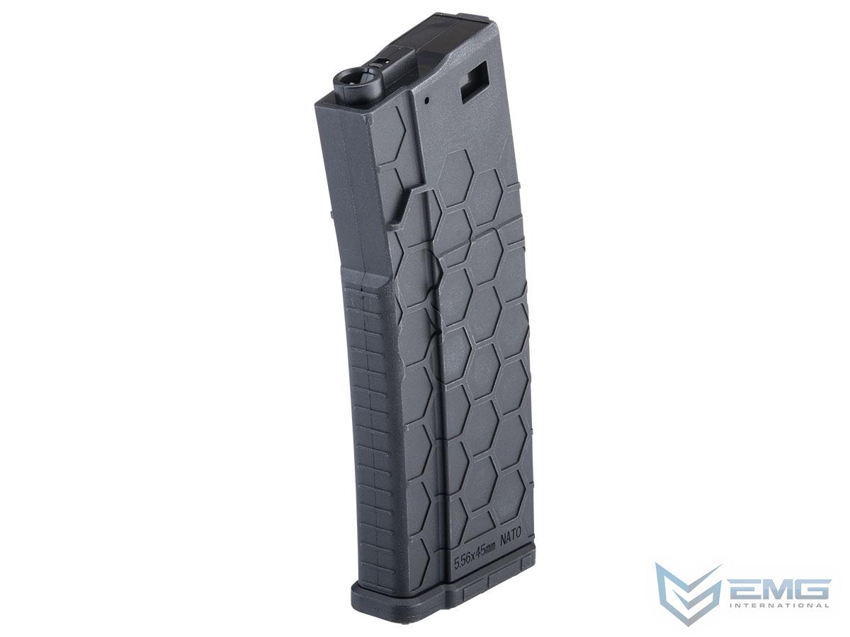 EMG Hexmag Licensed 230rd Polymer Mid-Cap Magazine for M4 / M16 Series Airsoft AEG Rifles (Color: Black / Single Magazine)