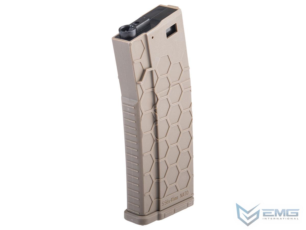 EMG Hexmag Licensed 230rd Polymer Mid-Cap Magazine for M4 / M16 Series Airsoft AEG Rifles (Color: Dark Earth / Single Magazine)