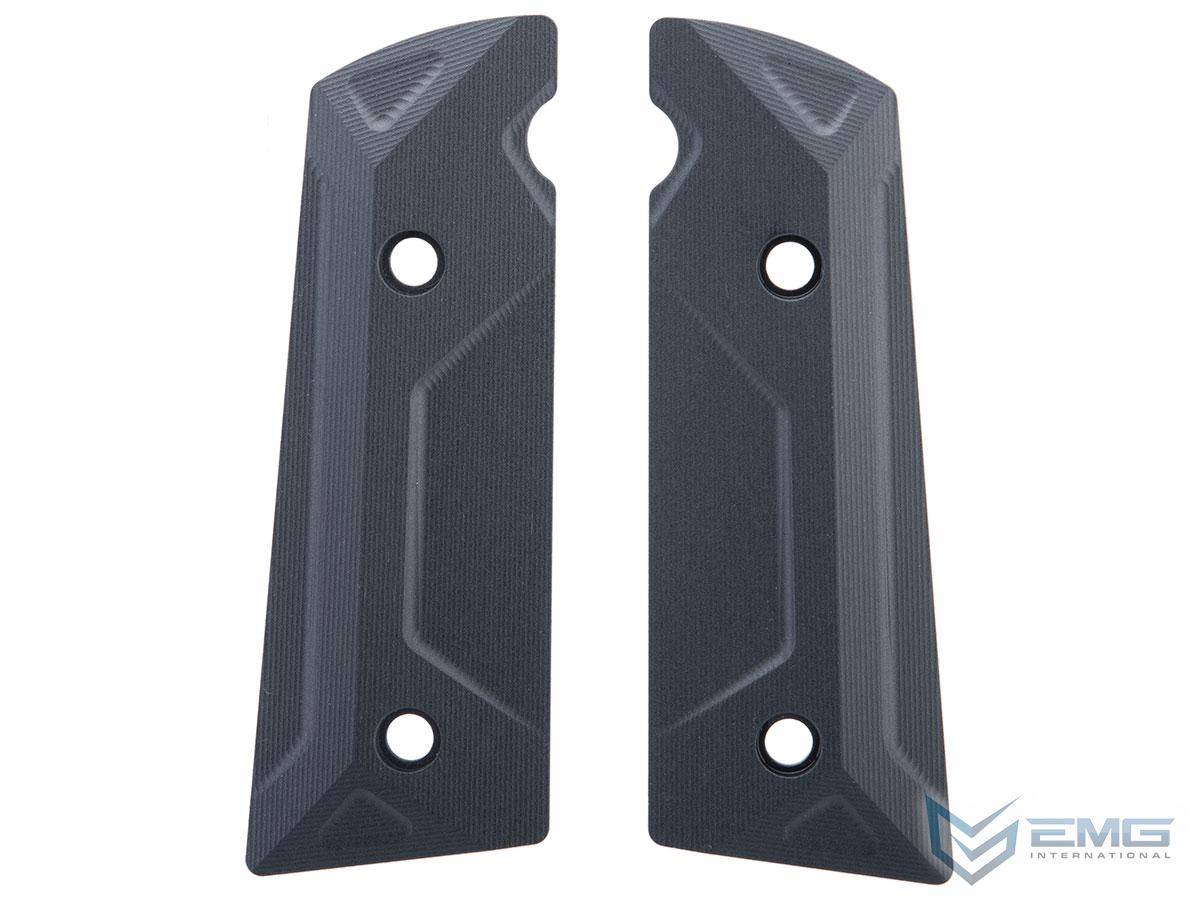 EMG CNC Aluminum Grip Panels for Hudson H9 Series GBB Parallel Training Pistols (Model: Type A)