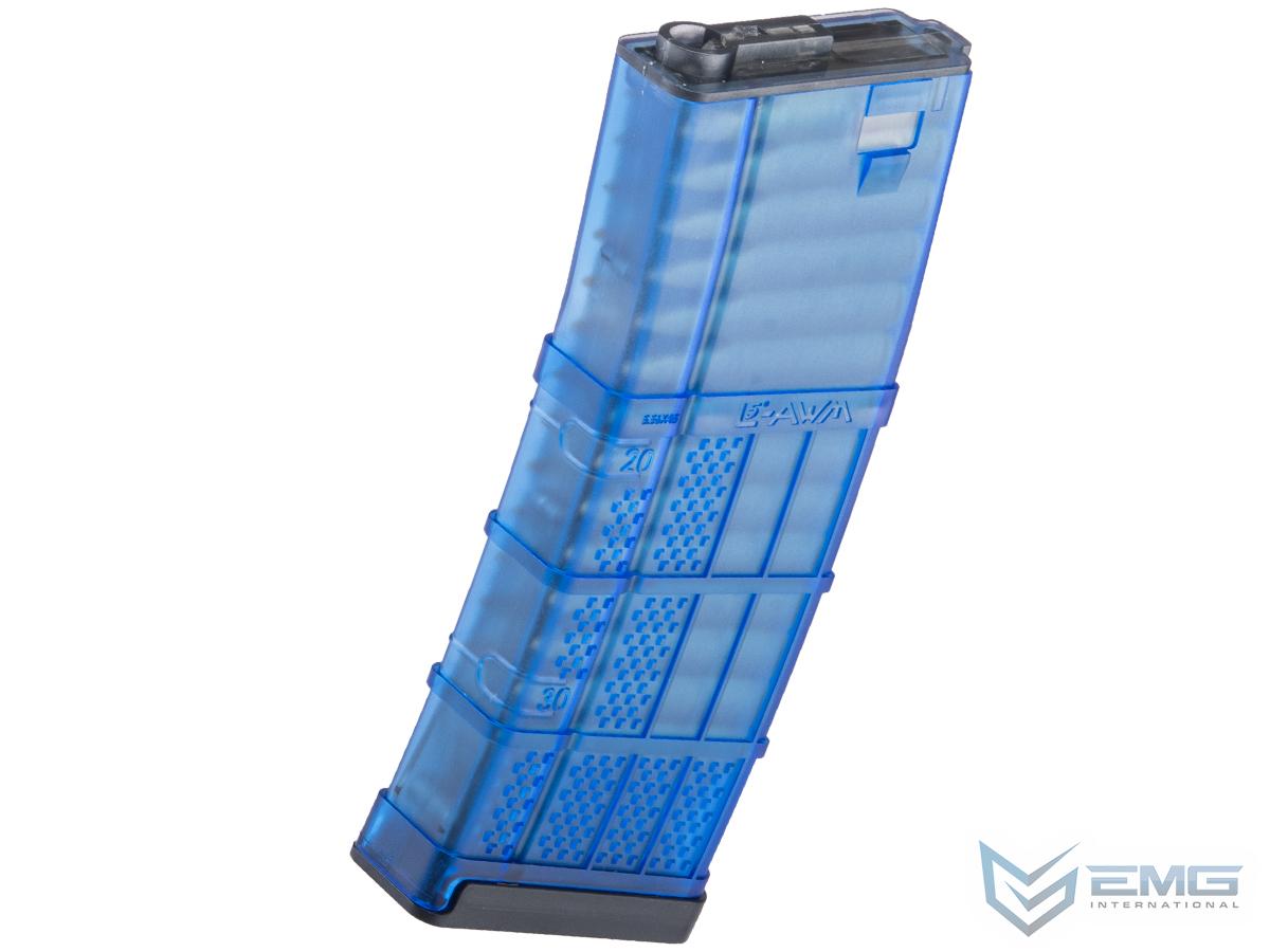 EMG 190rd Lancer Systems Licensed L5 AWM Airsoft Mid-Cap Magazines (Color: Blue / Single)