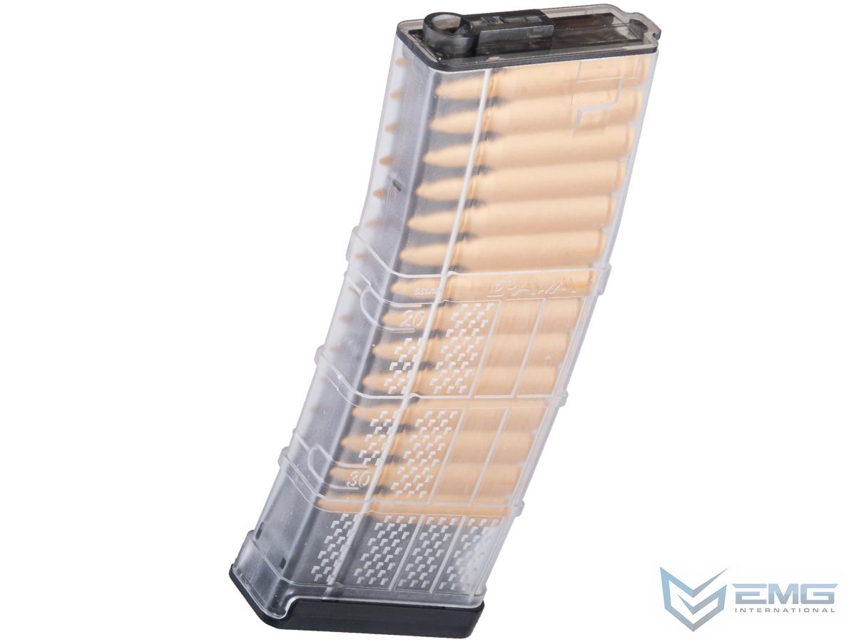 EMG 190rd Lancer Systems Licensed L5 AWM Airsoft Mid-Cap Magazines (Color: Clear / Single)