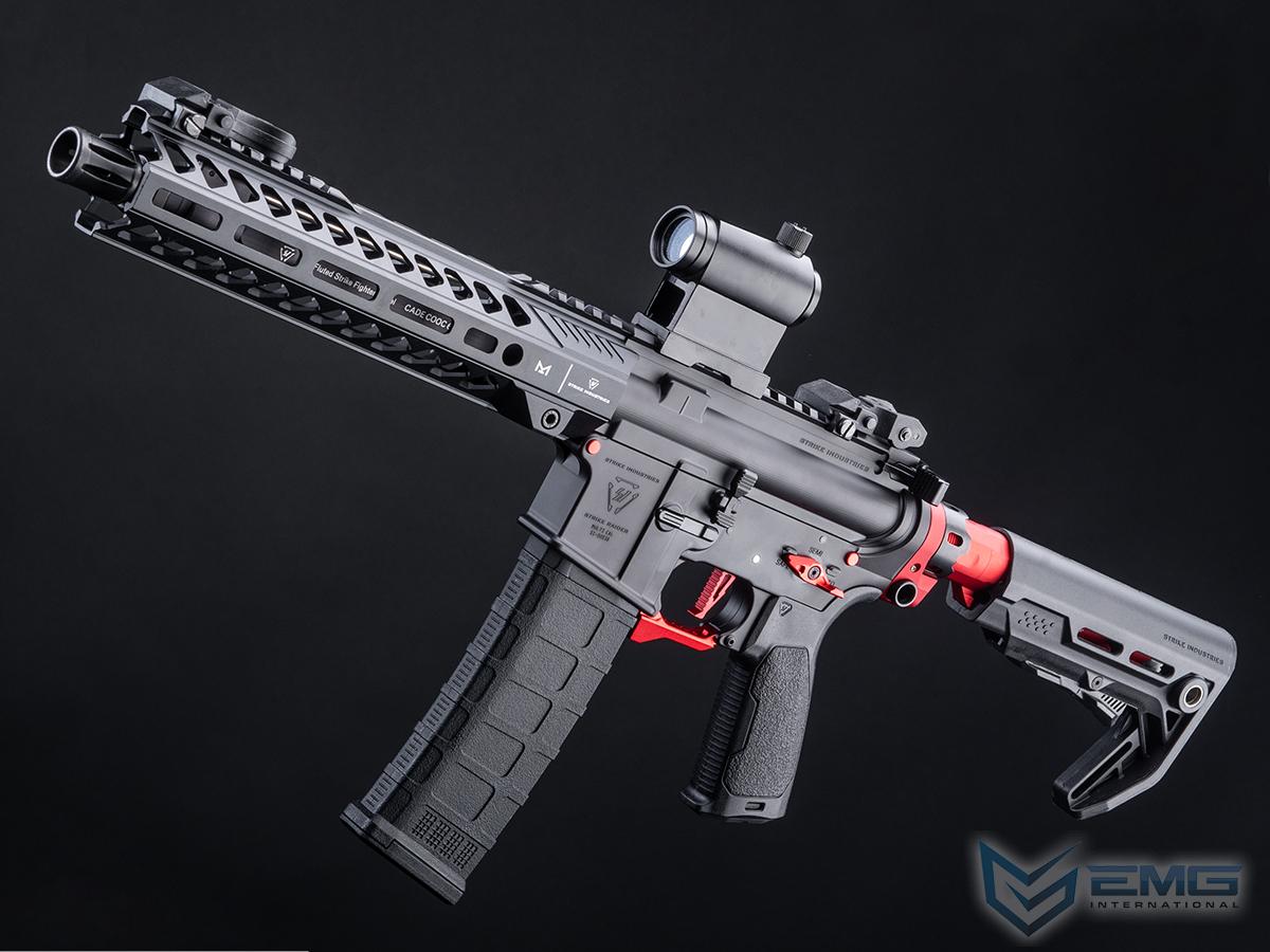 EMG Strike Industries Tactical Competition MWS System Gas Blowback Airsoft Rifle w/ Cerakote Finish (Model: SBR / Red Edition)