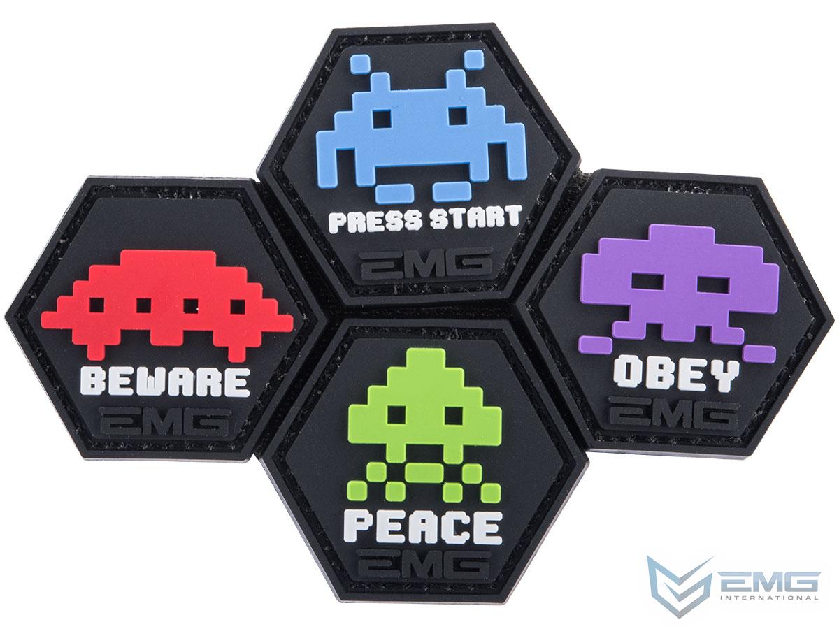 Operator Profile PVC Hex Patch Space Invaders Set