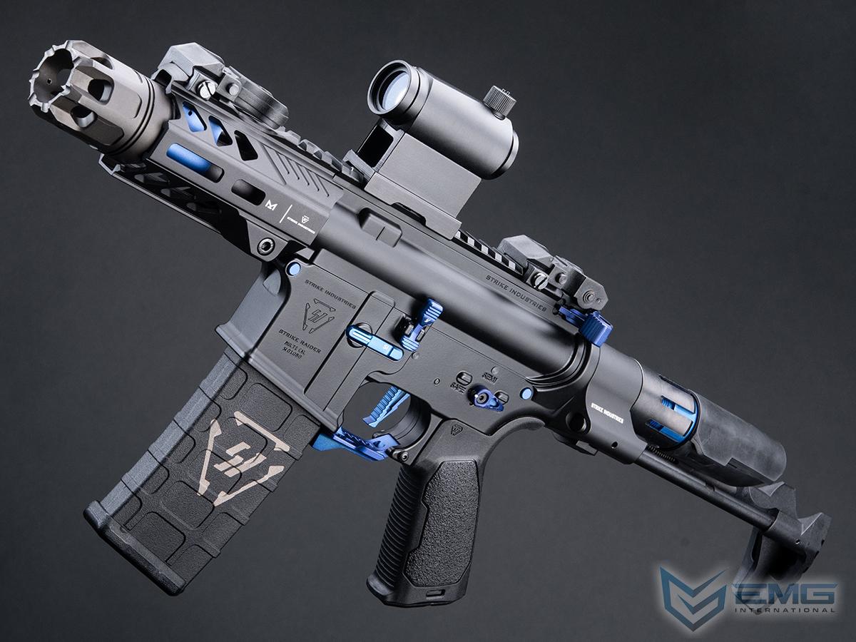 EMG / Strike Industries Licensed Tactical Competition AEG w/ G&P Ver2 - GATE Aster Gearbox (Model: CQB w/ PDW Stock - 300 FPS / Blue)