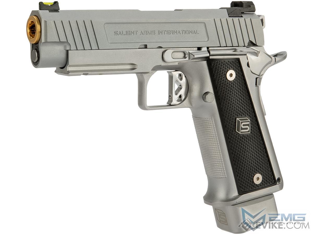 EMG / Salient Arms International 2011 DS 4.3 Airsoft Training Weapon (Color: Silver / Green Gas)