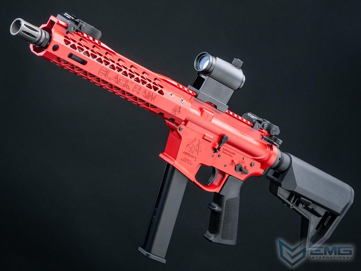 EMG Black Rain Ordnance BRO 9mm Gas Blowback Airsoft Rifle (Model: Carbine / Red / Gun Only)