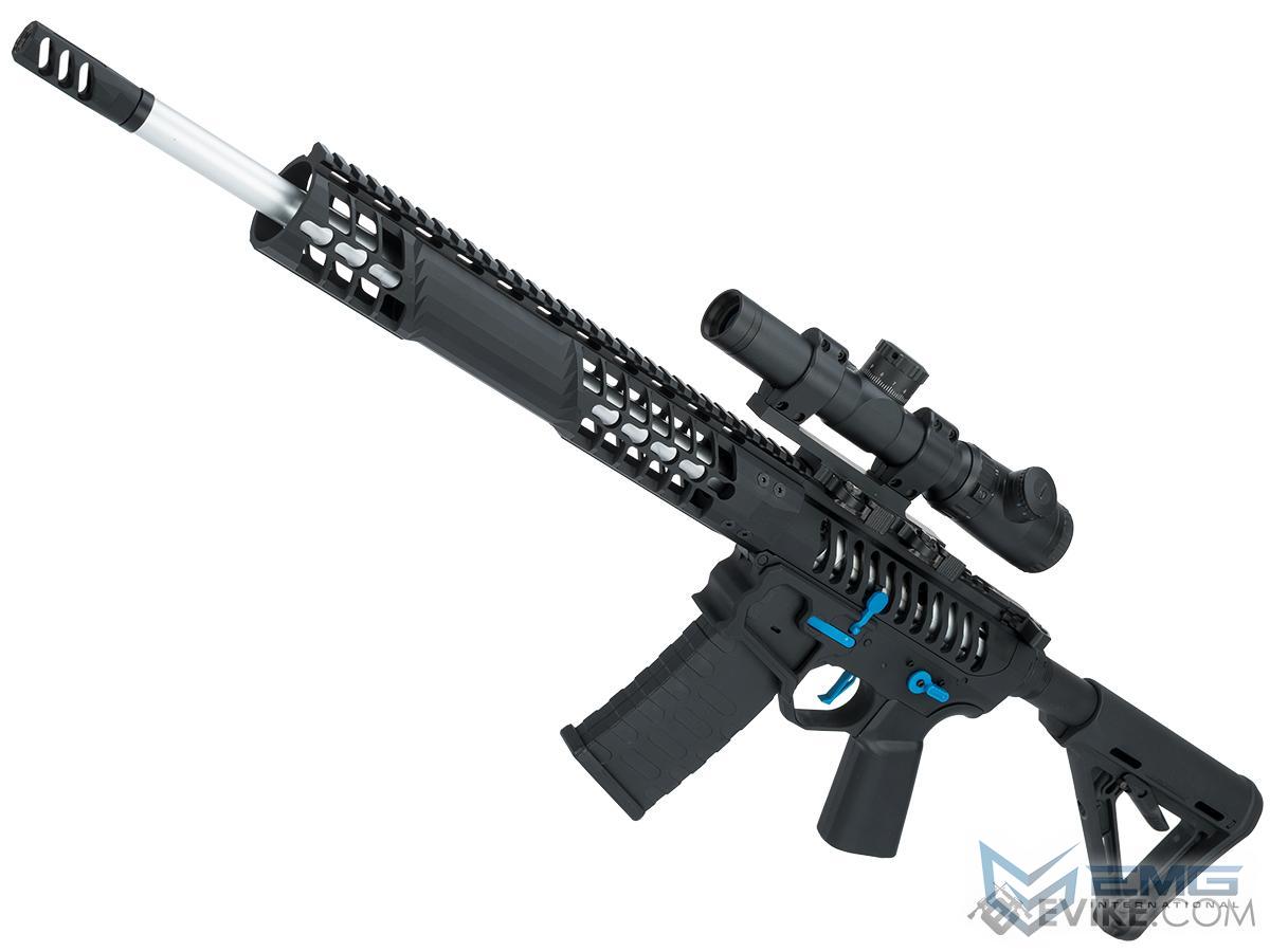 EMG F-1 Firearms BDR-15 3G AR15 2.0 eSilverEdge Full Metal Airsoft AEG Training Rifle (Model: Black - Blue / Magpul 400 FPS)