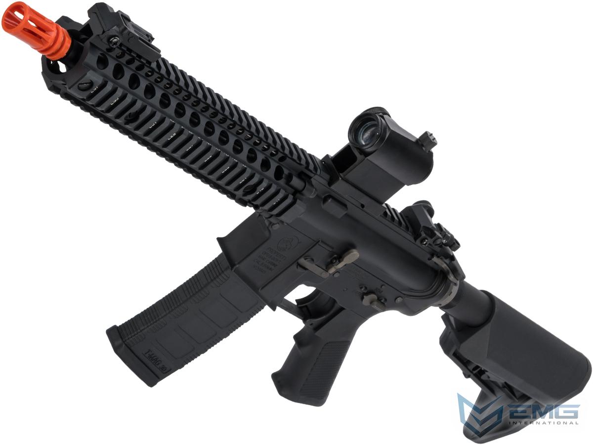 EMG Custom Built Colt Licensed M4 SOPMOD Block 2 Airsoft AEG Rifle with Daniel Defense Rail System (Model: 9.5 MK18 / Black)