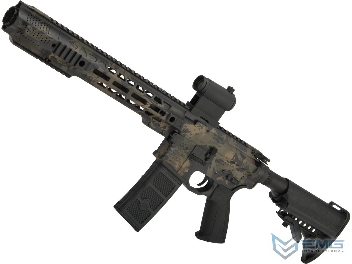 EMG / SAI GRY AR-15 AEG Training Rifle w/ JailBrake Muzzle w/ Black Sheep Arms Custom Cerakote (Model: SBR / 6 Color Fracture Camo)