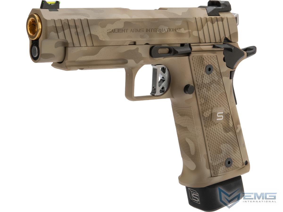 EMG / Salient Arms International 2011 DS Airsoft Training Weapon w/ Custom Cerakote (Model: 4.3 / Arid Desert Fade)