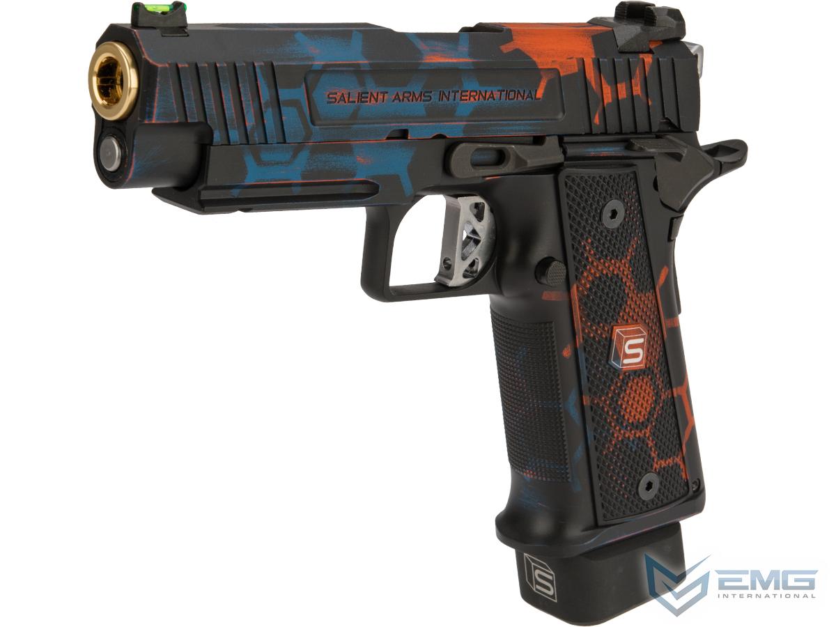 EMG / Salient Arms International 2011 DS Airsoft Training Weapon w/ Custom Cerakote (Model: 4.3 / Hive Camo)