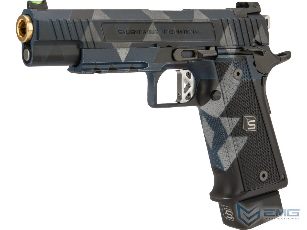 EMG / Salient Arms International 2011 DS Airsoft Training Weapon w/ Custom Cerakote (Model: 5.1 / GEO Camo)