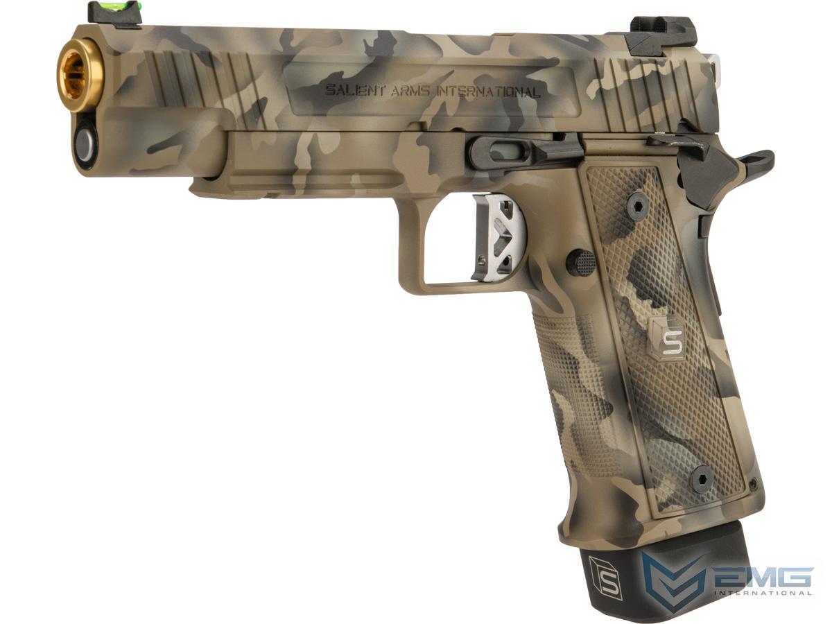 EMG / Salient Arms International 2011 DS Airsoft Training Weapon w/ Custom Cerakote (Model: 5.1 / Gobi Desert Camo)