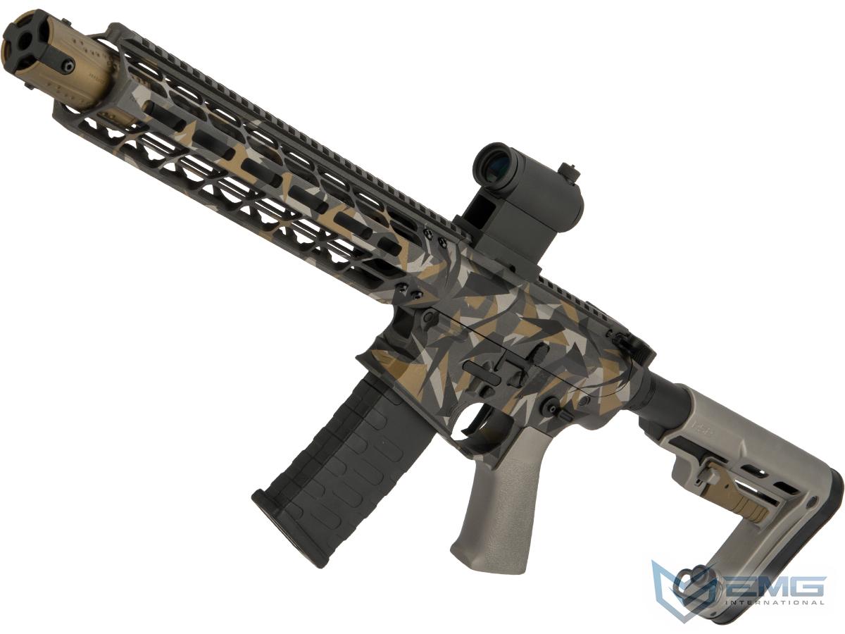 EMG Custom Cerakote Falkor AR-15 Blitz SBR Training Weapon M4 Airsoft AEG Rifle (Color: Burnt Bronze M90)