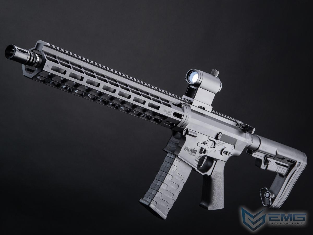 EMG Falkor AR-15 RECCE 2.0 eSilverEdge Training Weapon M4 Airsoft AEG Rifle (Color: Blackout / 400 FPS)