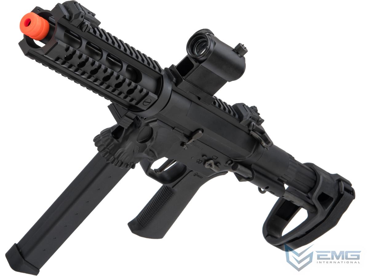 EMG / Sharps Bros Licensed Jack9 Metal Receiver Advanced EFCS Pistol Caliber Carbine Airsoft AEG (Model: Picatinny SBR / Black)