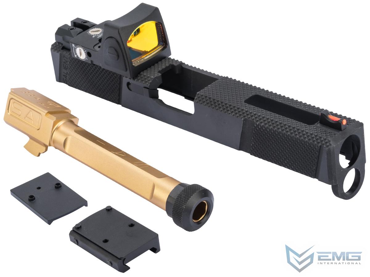 EMG / SAI Slide Kits for Elite Force GLOCK Series Gas Blowback Airsoft Pistols by G&P (Model: Utility Slide w/ Red Dot Sight / GLOCK 17 Gen.4)