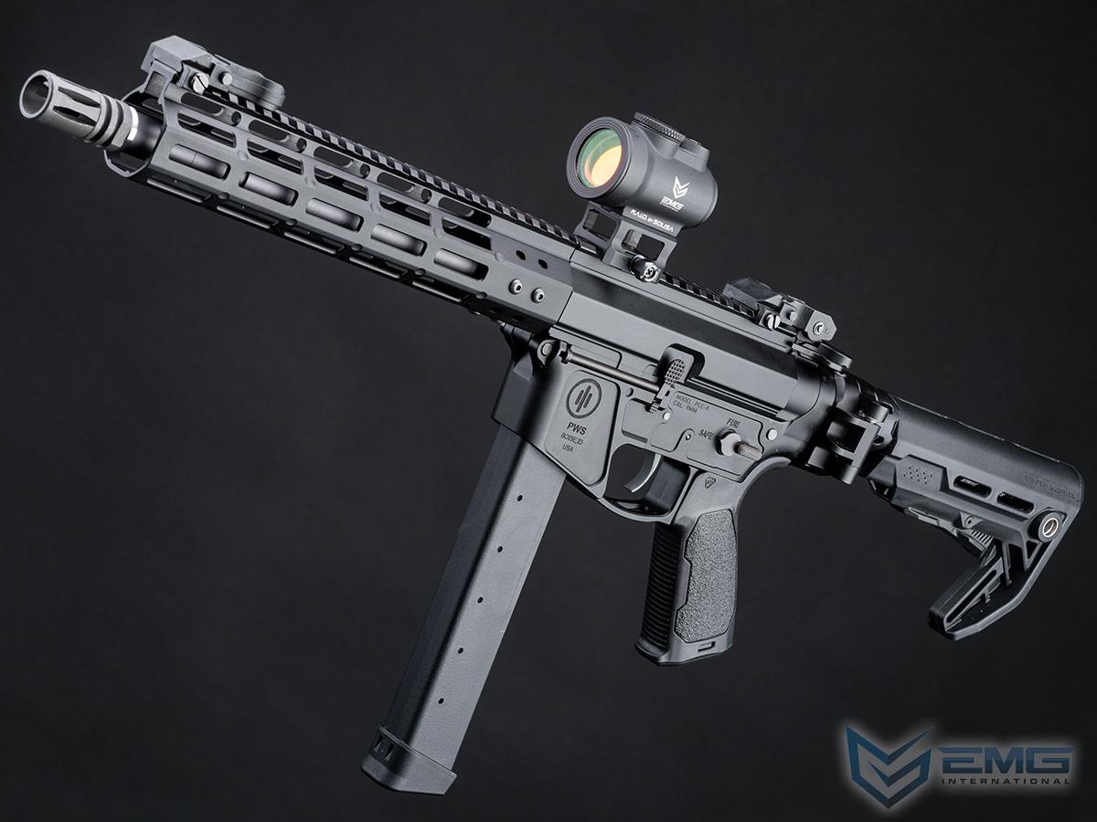EMG Strike Industries x PWS Licensed 9mm Pistol Caliber Carbine AEG (Model: 10 M-LOK Rail / Folding Stock / 350 FPS / Gun Only)