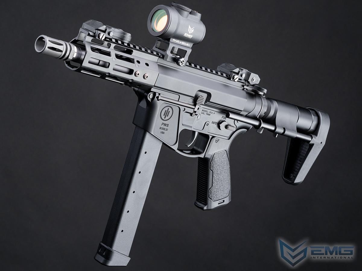 EMG Strike Industries x PWS Licensed 9mm Pistol Caliber Carbine AEG (Model: 5 M-LOK Rail / PDW Stock / 350 FPS / Gun Only)