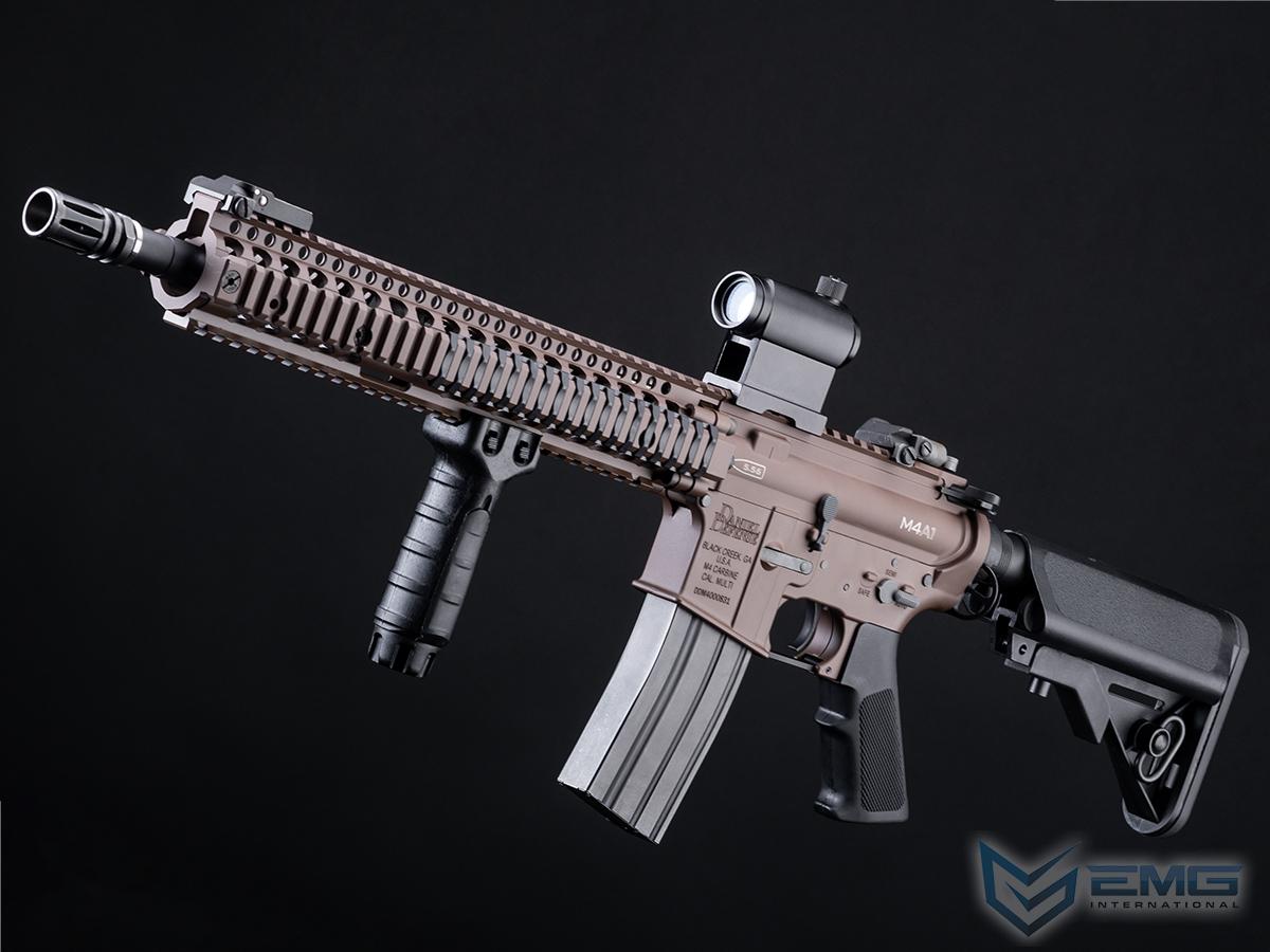 EMG / Daniel Defense Licensed SOPMOD Block II w/ GATE ASTER Programmable MOSFET (Model: M4A1 RIS II / Cerakote Mil-Spec Brown)