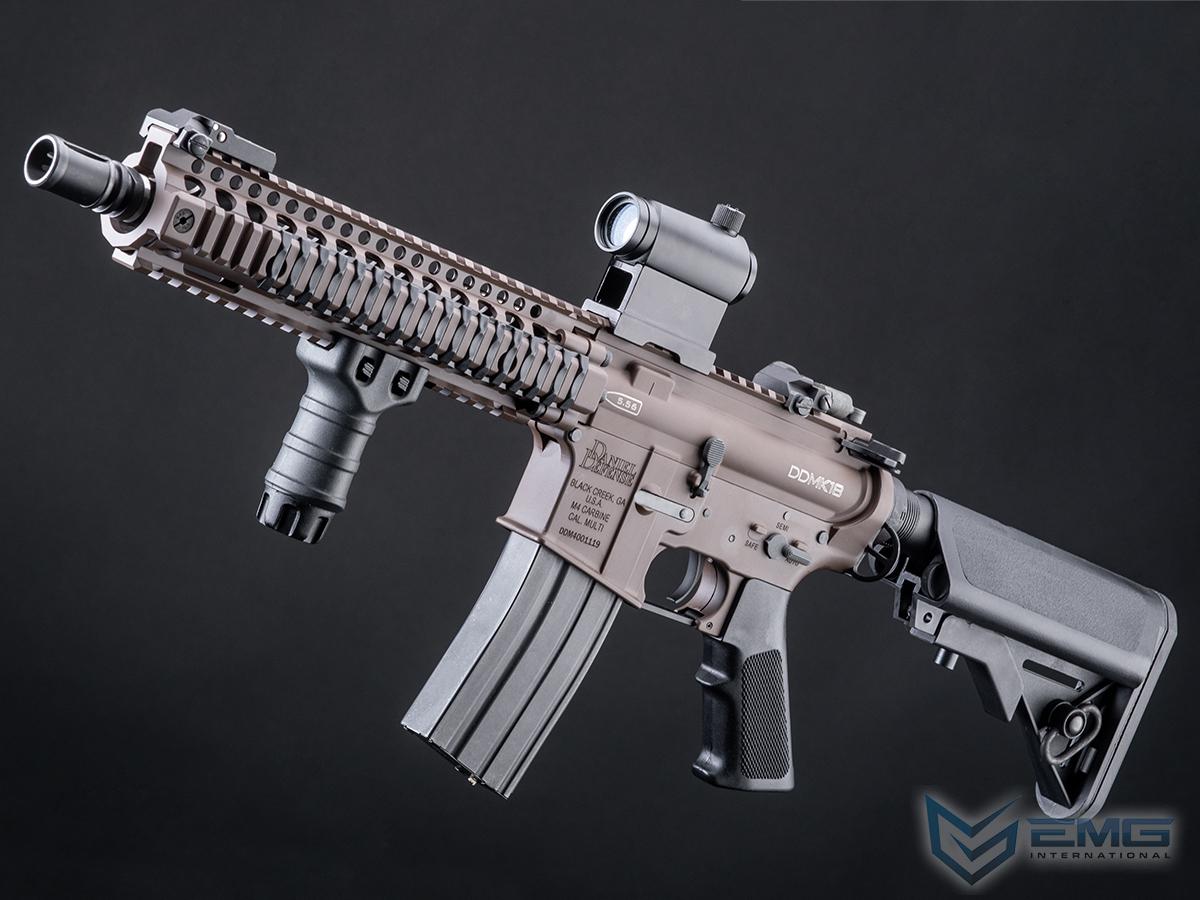 EMG / Daniel Defense Licensed SOPMOD Block II w/ GATE ASTER Programmable MOSFET (Model: Mk18 / Cerakote Mil-Spec Brown)