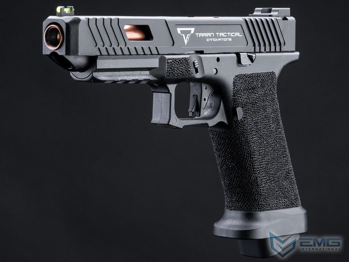 EMG Custom TTI JW2 Polymer Combat Master Slide + Ultimate GBB Frame Custom Gas Blowback Airsoft Pistol (Color: Black Slide)