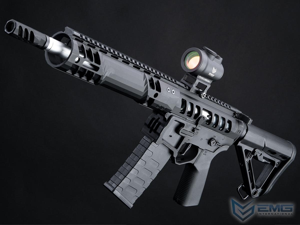 EMG F-1 Firearms UDR-15 Skeletonized AR-15 eSilverEdge Airsoft AEG Rifle w/ C7M M-LOK Handguard (Color: Black / SBR / Gun Only)