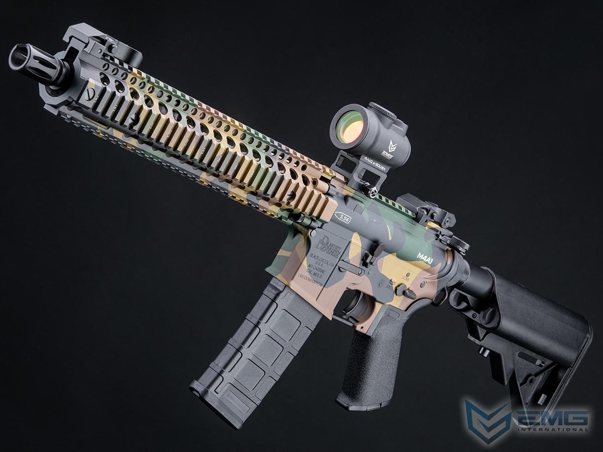 EMG Daniel Defense Licensed DDM4 Airsoft AEG Rifle w/ CYMA Platinum QBS Gearbox (Model: DDM4A1 / 400 FPS / Woodland / Gun Only)