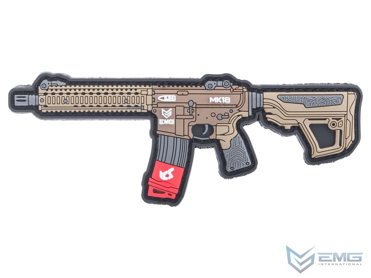 EMG ICS Miniature Gun PVC Morale Patch (Model: ICS MK18)