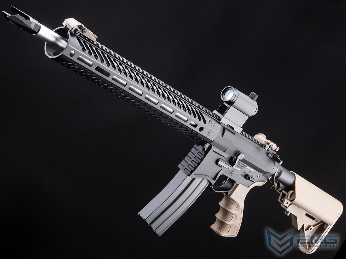 EMG Seekins Precision Licensed AR-15 SP223 Advanced Airsoft M4 AEG Rifle w/ G2 Gearbox (Color: Desert / M-LOK)