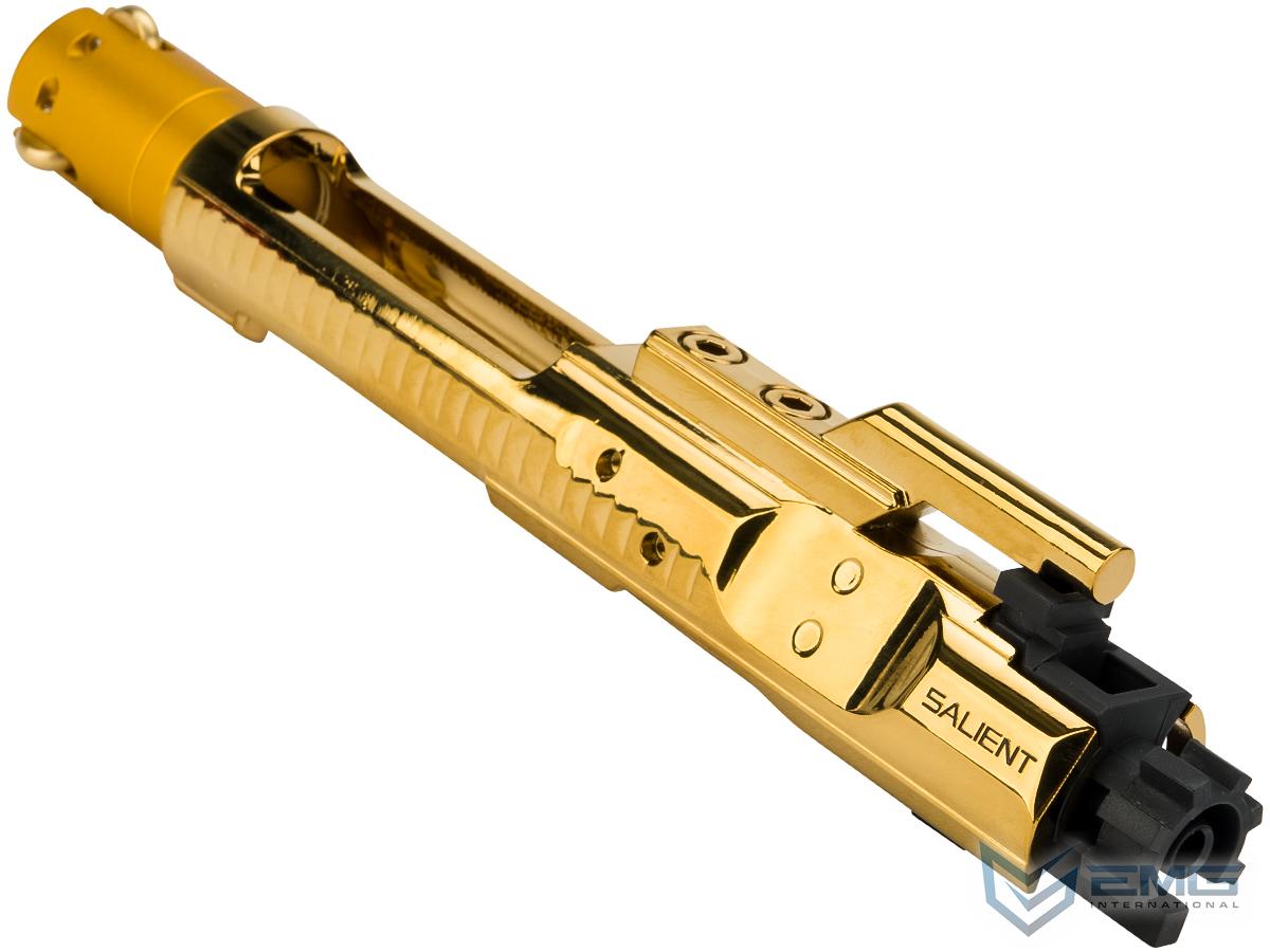 G&P Negative Pressure System Complete Bolt Carrier Group Set for G&P and Western Arms Gas Blowback Rifles (Version: Gold Chromic Salient Arms Bolt for CNC Receivers)