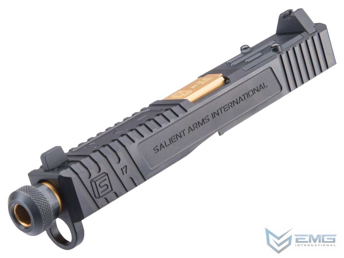 EMG / SAI Slide Kits for Elite Force GLOCK Series Gas Blowback Airsoft Pistols by G&P (Model: Tier One w/ RMR Cut / Black / GLOCK 17 Gen.4)