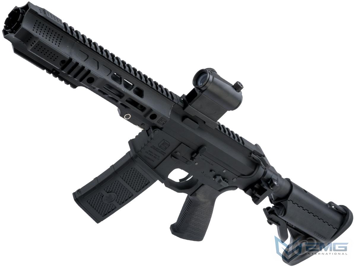 EMG SAI GRY Gen. 1 Billet Style Receiver AEG Training Rifle w/ JailBrake Muzzle and Folding Stock (Model: V2 Gearbox / CQB / Black)
