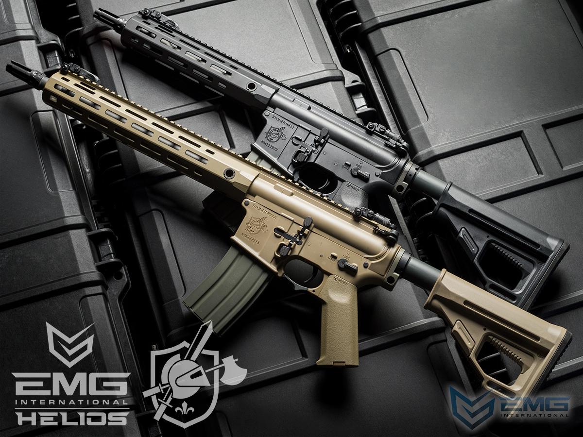 EMG Helios Knight's Armament Licensed SR-16E Mod2 MLOK Airsoft AEG Rifle (Model: CQB / Black)