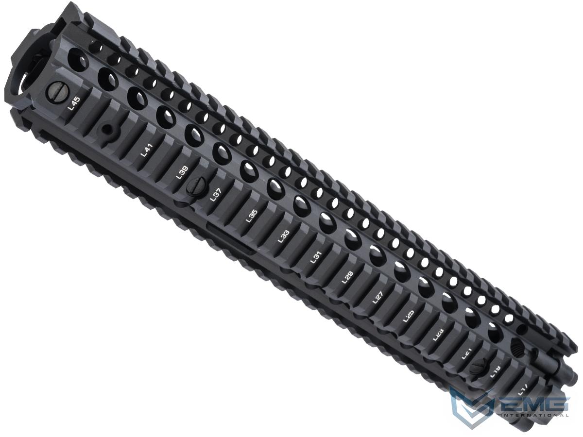 EMG Licensed Daniel Defense M4A1 RIS II Airsoft CNC Aluminum Handguard (Color: Black / 12.5 / M4A1)