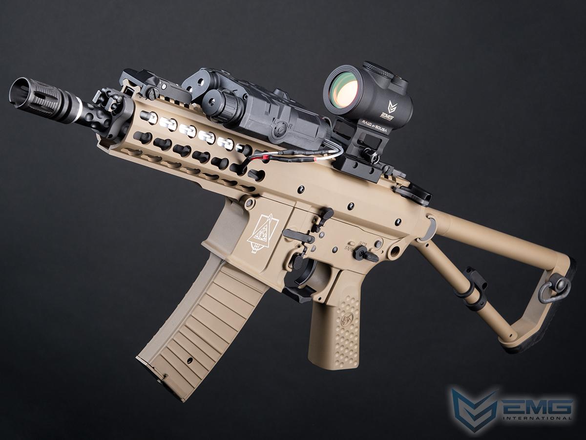 EMG Helios Knights Armament Company PDW M2 Sportsline G2 AEG (Color: Tan / Metal Receiver)