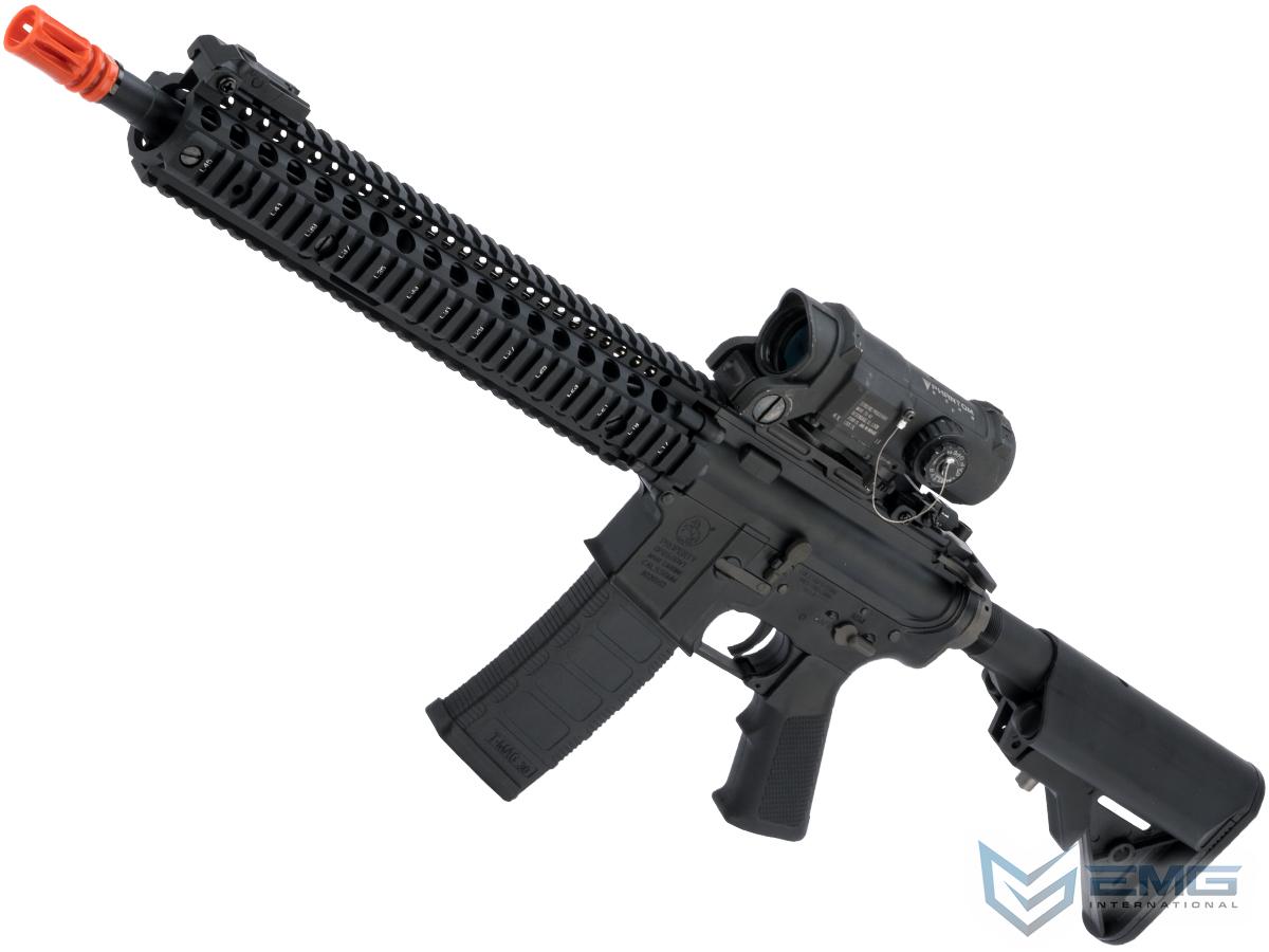 Emg Colt Licensed M4 Sopmod Block 2 Airsoft Aeg Rifle With Daniel Defense Rail System Model 12 M4a1 Black Airsoft Guns Airsoft Electric Rifles Evike Com Airsoft Superstore