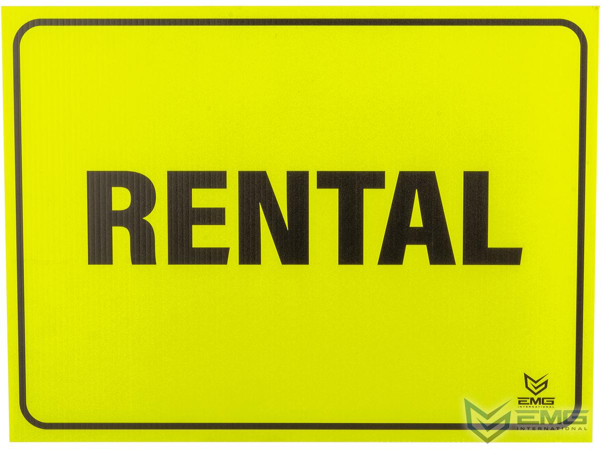Airsoft 18 x 24 Neon Plastic Field Sign by EMG (Type: Rental)