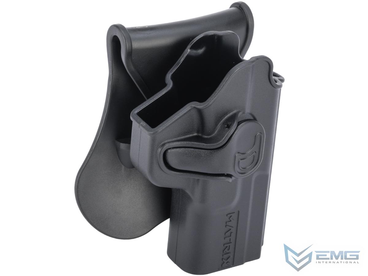 EMG Matrix Hardshell Adjustable Holster for SAI BLU Series Pistols (Color: Black / Paddle Attachment)