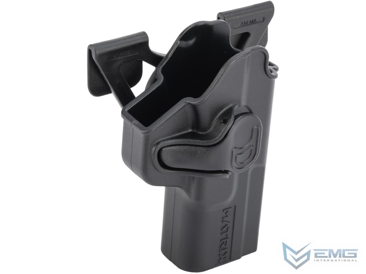 EMG Matrix Hardshell Adjustable Holster for SAI BLU Series Pistols (Color: Black / MOLLE Attachment)