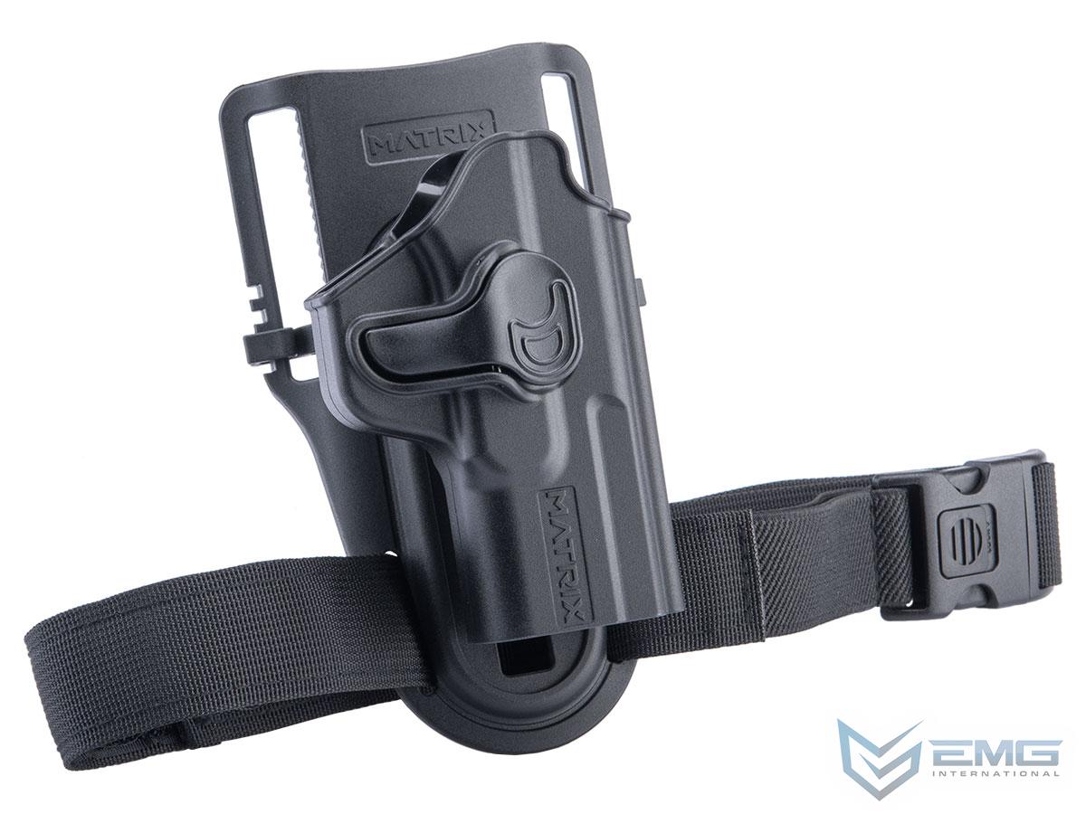 EMG Matrix Hardshell Adjustable Holster for SAI BLU Series Pistols (Color: Black / Low Ride Mount)
