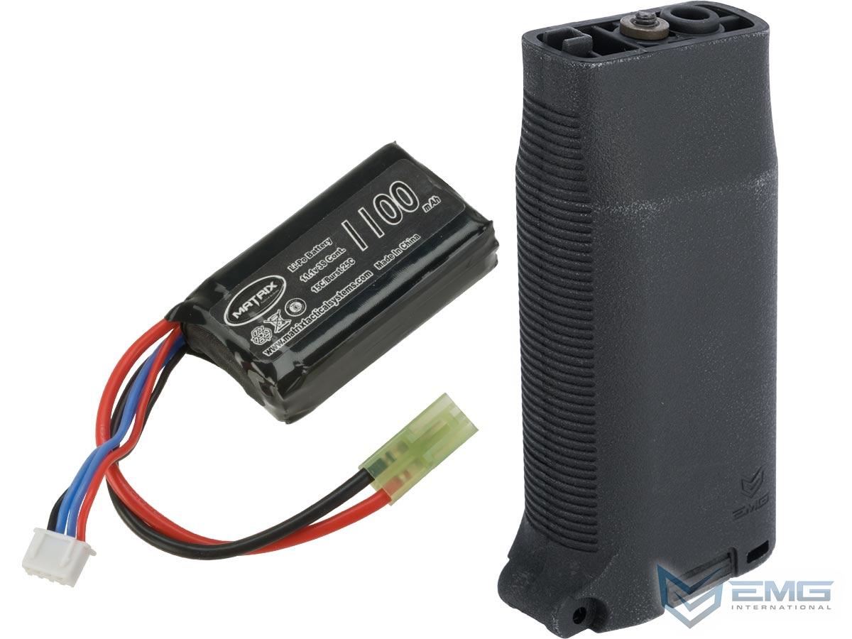 EMG Battery Storage Vertical Grip (Color: Black / KeyMod / Battery Bundle)