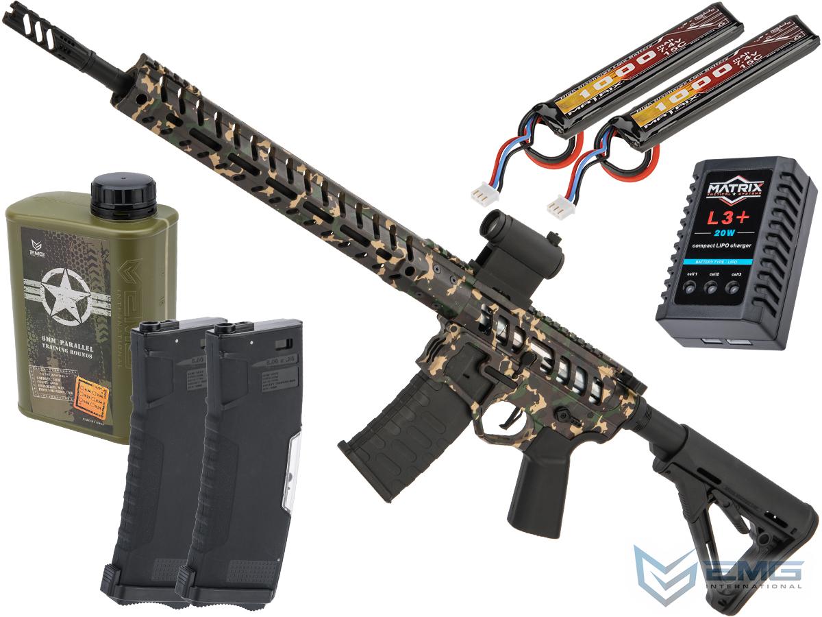 Demolition Ranch 2.0 with Electronic Trigger eUDR-15 AR15 Airsoft AEG Training Rifle by EMG / F-1 Firearms (Model: Cerakote / Magpul CTR Stock / Tactical Package)