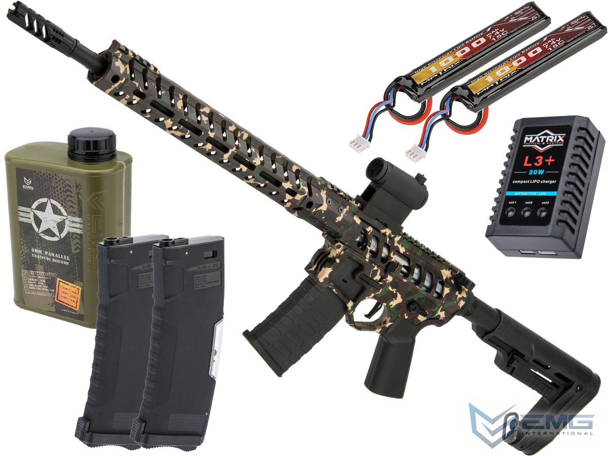 Demolition Ranch eUDR-15 2.0 with Electronic Trigger AR15 Airsoft AEG Training Rifle by EMG / F-1 Firearms (Model: Standard / 350 FPS / Tactical Package)
